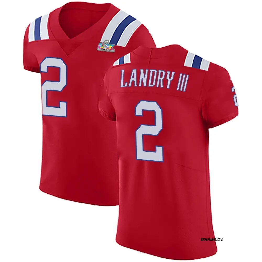 Elite Red Men's Harold Landry III New England Patriots Vapor Untouchable Alternate Super Bowl LX Patch Jersey