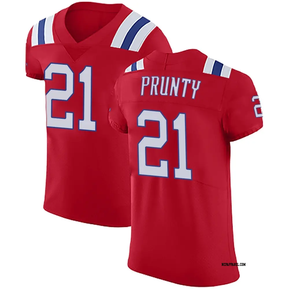 Elite Red Men's Karon Prunty New England Patriots Vapor Untouchable Alternate Jersey