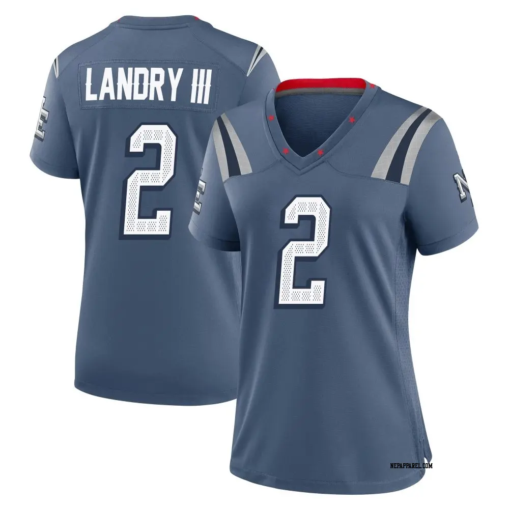 Game Blue Women's Harold Landry III New England Patriots Storm 2025 Rivalries Collection Jersey