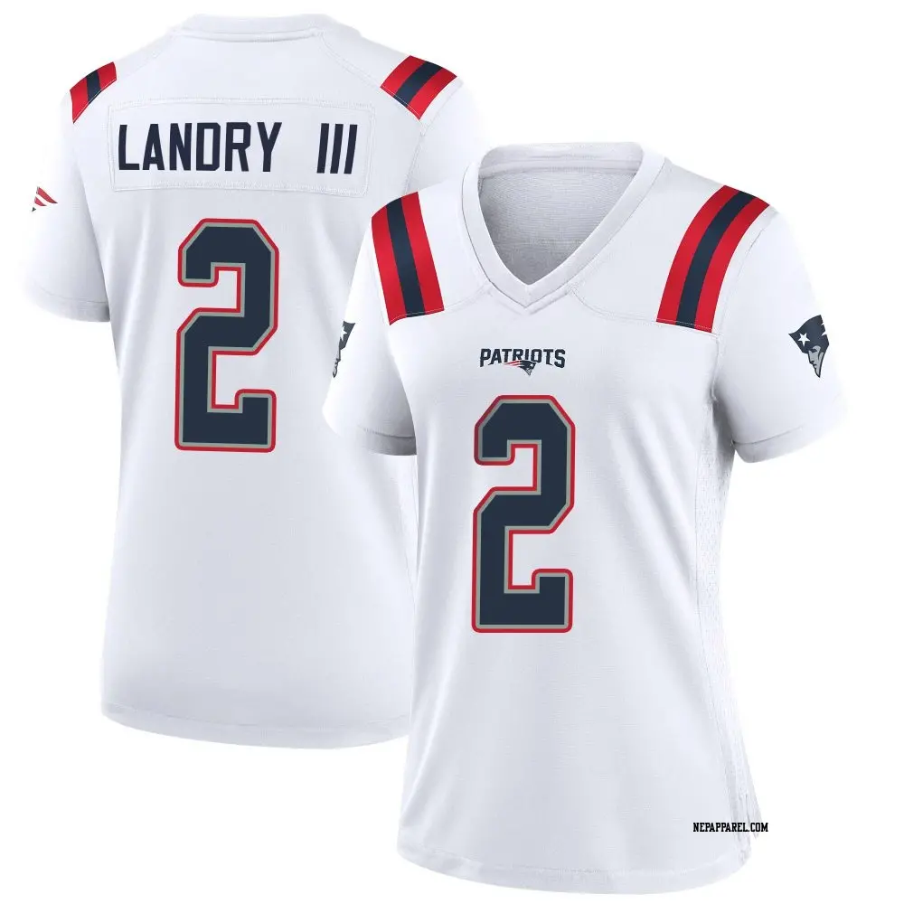 Game White Women's Harold Landry III New England Patriots Jersey