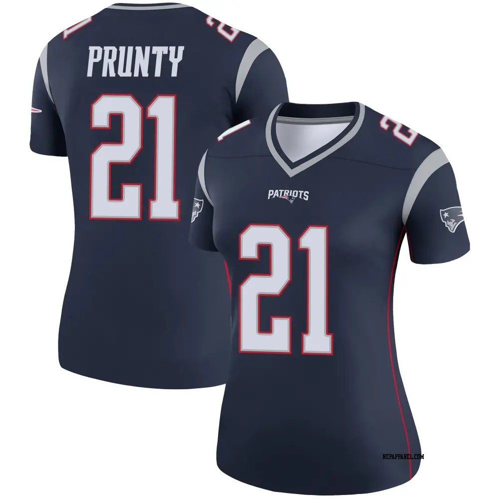 Legend Navy Women's Karon Prunty New England Patriots Jersey