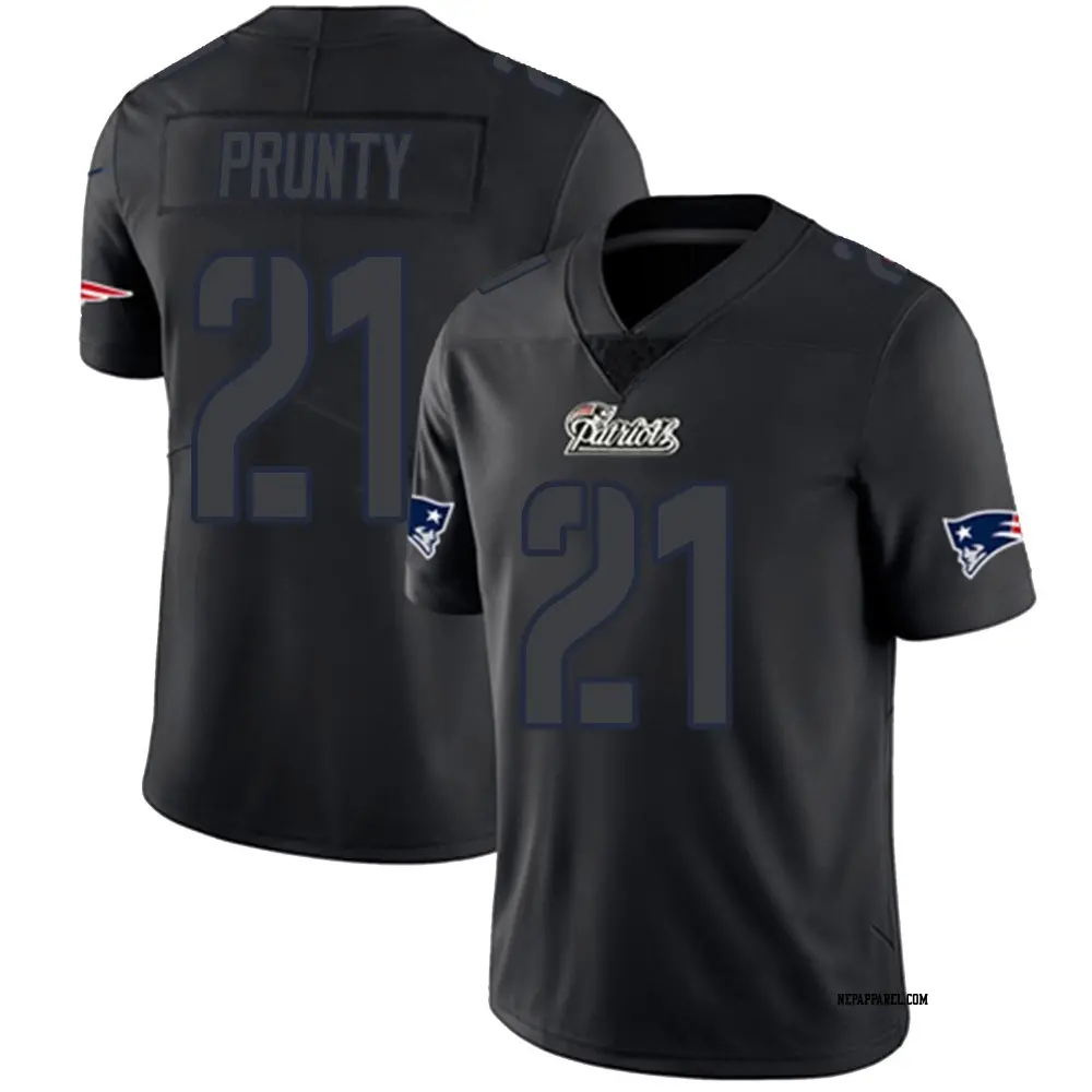 Limited Black Impact Youth Karon Prunty New England Patriots Jersey