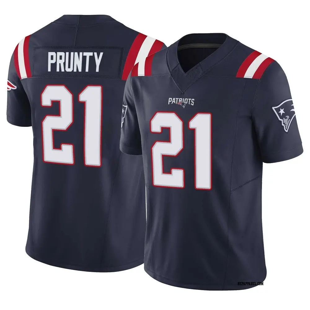 Limited Navy Men's Karon Prunty New England Patriots Vapor F.U.S.E. Jersey