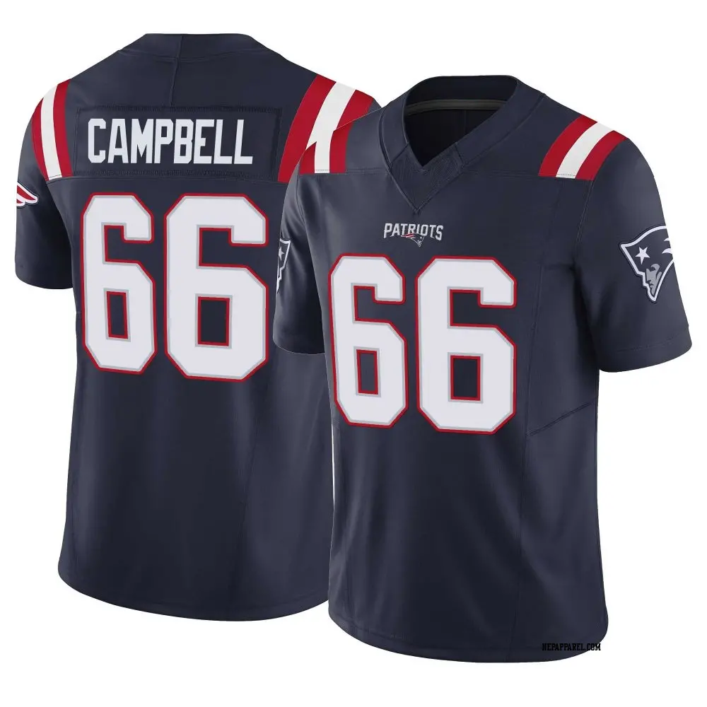 Limited Navy Men's Will Campbell New England Patriots Vapor F.U.S.E. Jersey