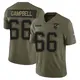 Limited Olive Youth Will Campbell New England Patriots 2025 Salute to Service Jersey