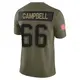 Limited Olive Youth Will Campbell New England Patriots 2025 Salute to Service Jersey
