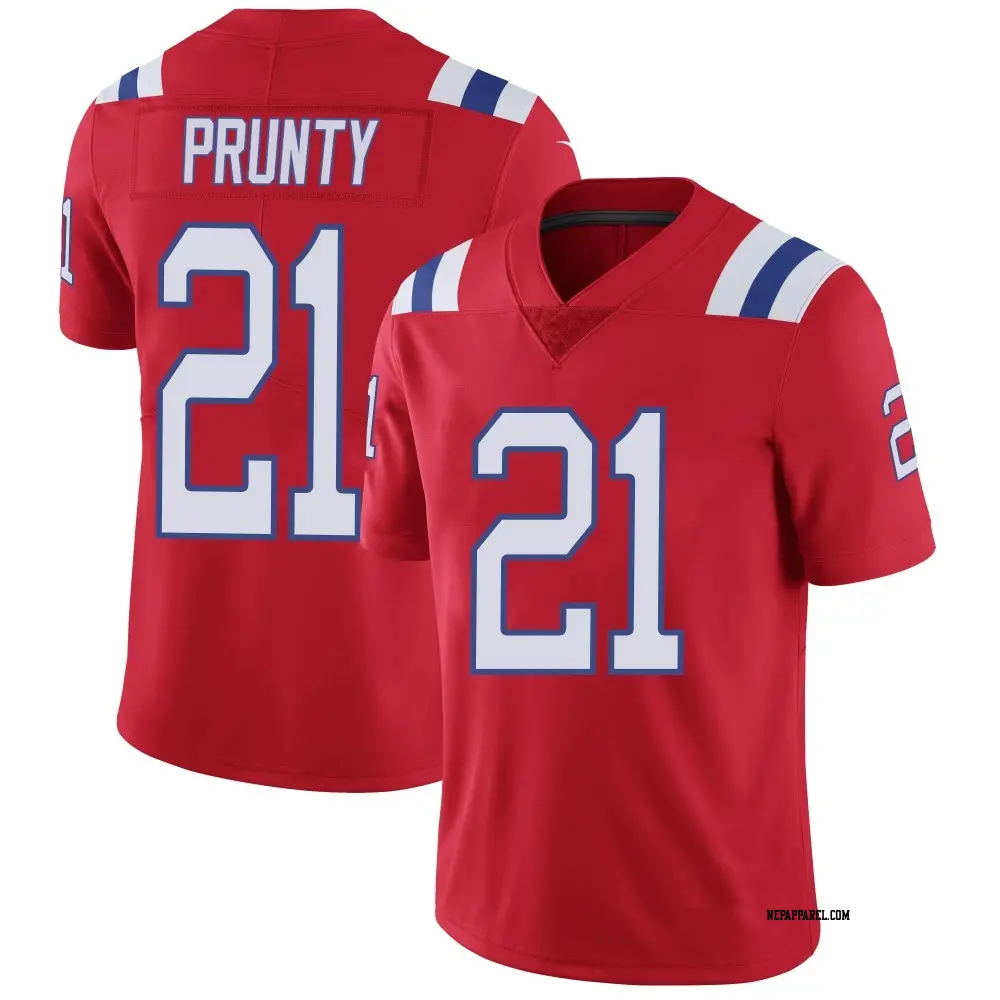 Limited Red Youth Karon Prunty New England Patriots Vapor Untouchable Alternate Jersey