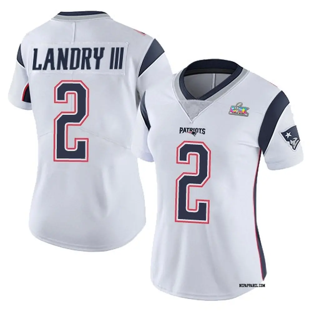 Limited White Women's Harold Landry III New England Patriots Vapor Untouchable Super Bowl LX Patch Jersey