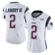 Limited White Women's Harold Landry III New England Patriots Vapor Untouchable Super Bowl LX Patch Jersey
